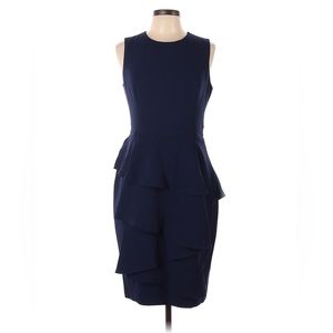 Eliza J midi dress in navy, perfect for office to cocktails look!